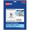 Avery TrueBlock Matte White Paper Labels, 1-1/4" x 3-3/4" Rectangle
